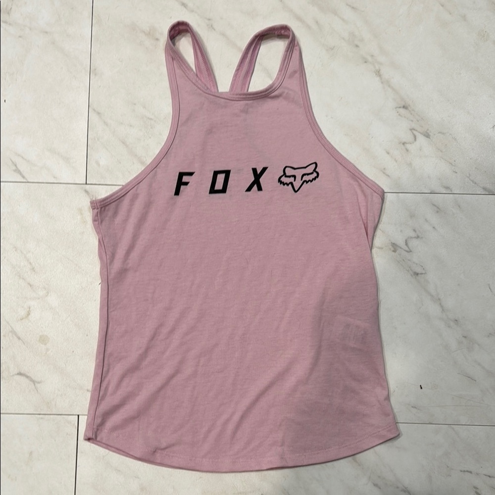 Fox Women's Light Pink Racerback Tank Top